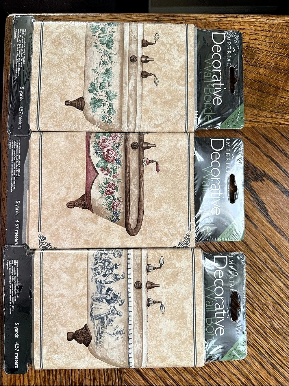 Vintage look Decorative Wall Art Set of 3, NWT.
